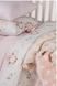 Постільна білизна з покривалом-муслін Saheser Baby Pique Set Unicorn Pudra 4