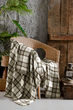 Плед новорічний бавовна First Choice Ruma Plaid Brown, Коричневий, 220х240 см, Євро