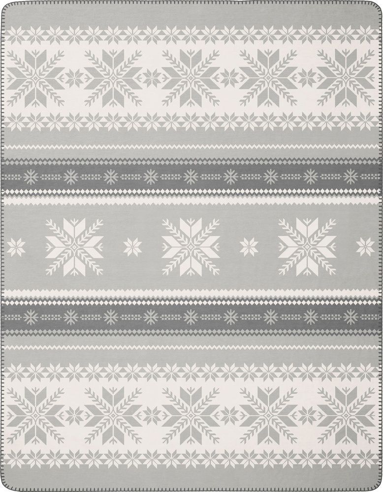 Плед Biederlack Wohndecke Snow crystals
