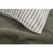 Постельное белье лен Lotus Home - Karlin stripe linen хаки 2