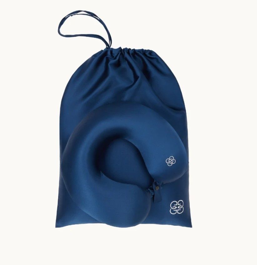 Набір для подорожей з натурального шовку mulberry Gingerlily Navy, Темно-синій, Дорожній набір
