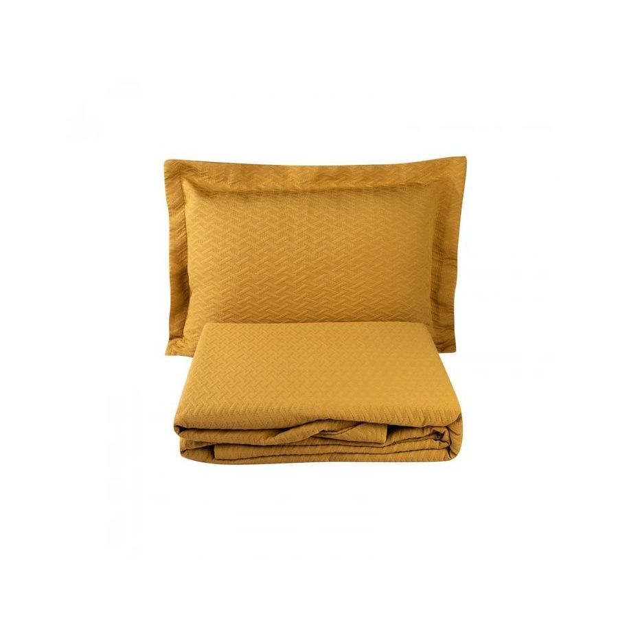 Покрывало с наволочкой Karaca Home - Charm bold hardal