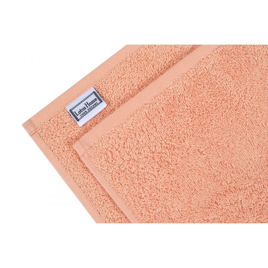 Рушник Lotus Home Готель - Персик v1 420 г/м&sup2;, Персиковий, 40х70 см, Для обличчя