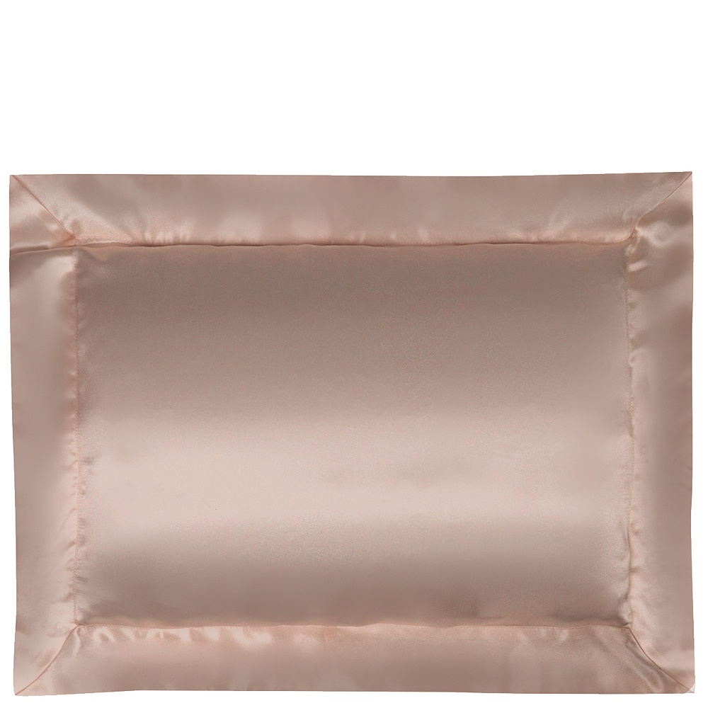 Шелковое постельное белье с простыней на резинке Gingerlily Plain Blush