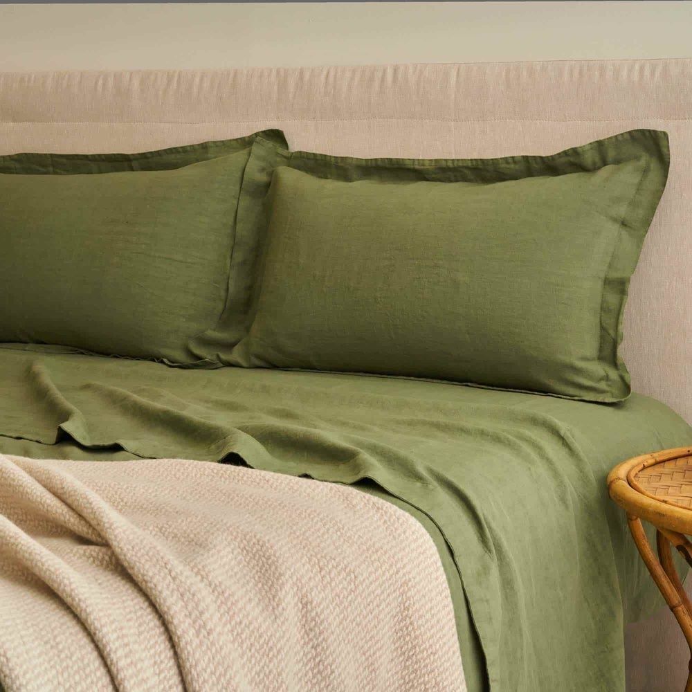 Итальянское постельное белье льон Biancoperla Hamilton Fango