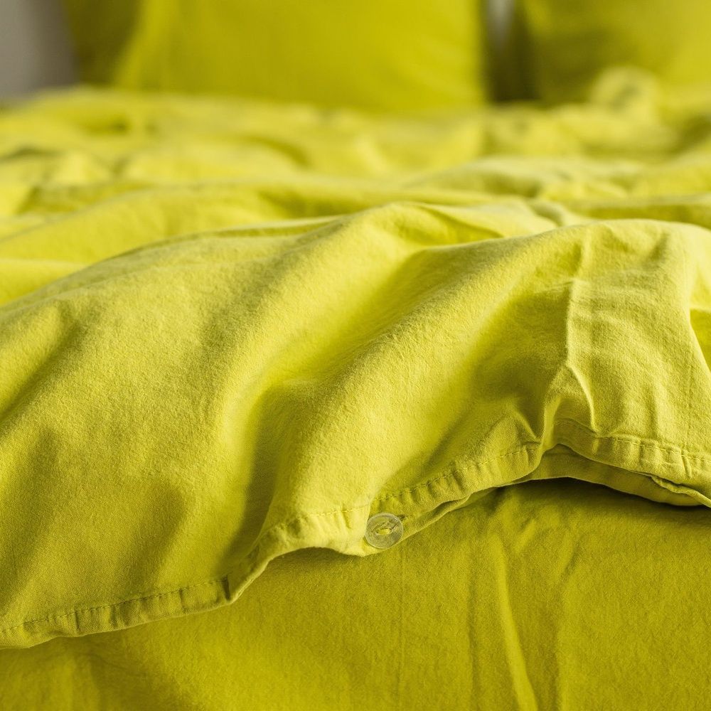 Постельное белье вареный хлопок LA MODNO STONEWASHED LIME