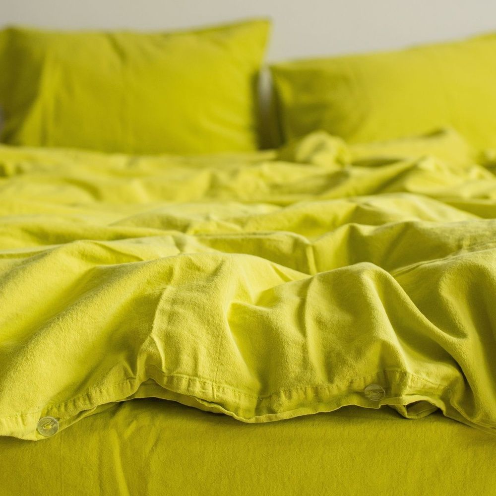Постельное белье вареный хлопок LA MODNO STONEWASHED LIME