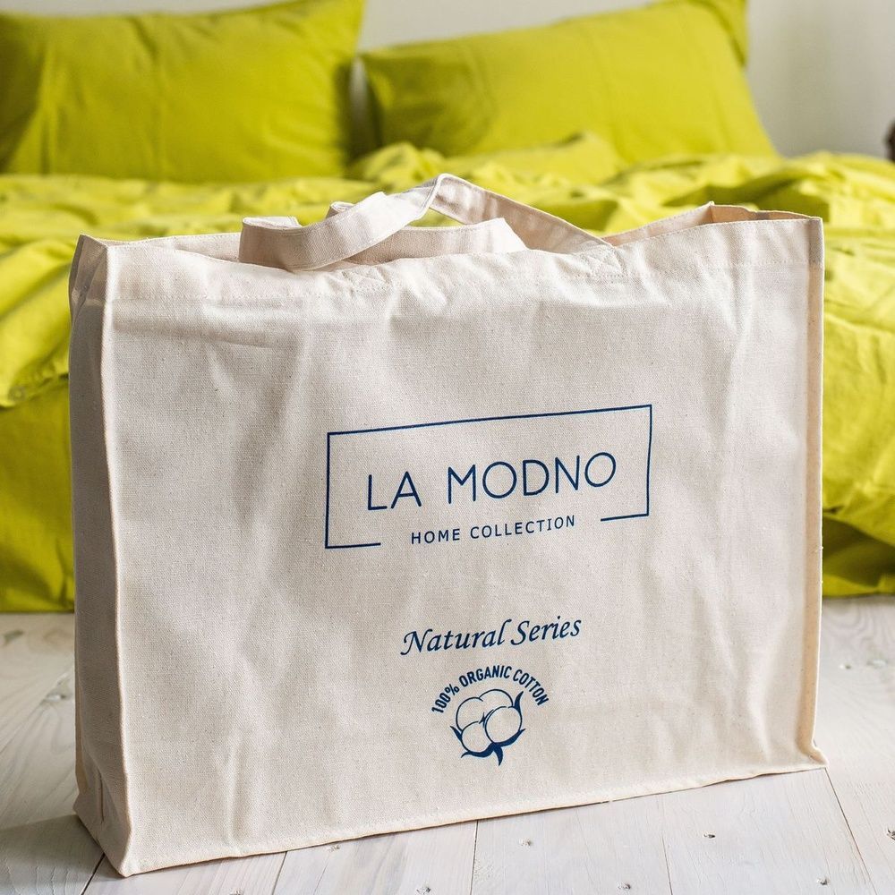 Постельное белье вареный хлопок LA MODNO STONEWASHED LIME