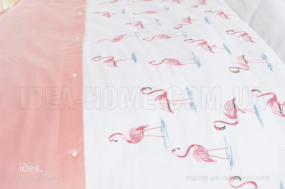 Постельное белье Idea сатин однотонный Фламинго