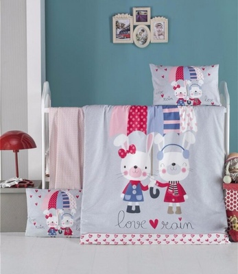 Комплект постельного белья для младенцев Victoria Ранфорс Love Rain