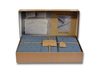 Постільна білизна варена бавовна Limasso Pas a Pas Denim