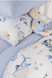 Постільна білизна з покривалом-муслін Saheser Baby Pique Set  Maritime Mavi 5