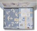 Постільна білизна з покривалом-муслін Saheser Baby Pique Set  Maritime Mavi 8