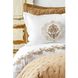 Набор постельное белье с покрывалом + плед Karaca Home - Chester bej 2