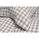 Постельное белье вареный хлопок Lotus Home Premium - Checked Gingham кофейный 4