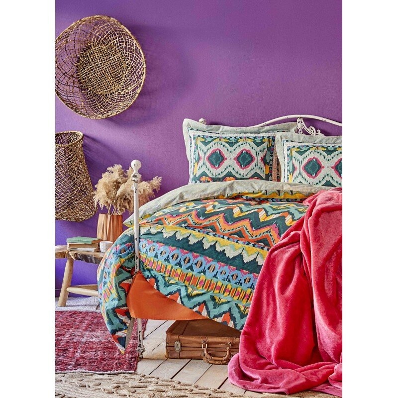Набор постельное белье с покрывалом Karaca Home - Mishka fusya