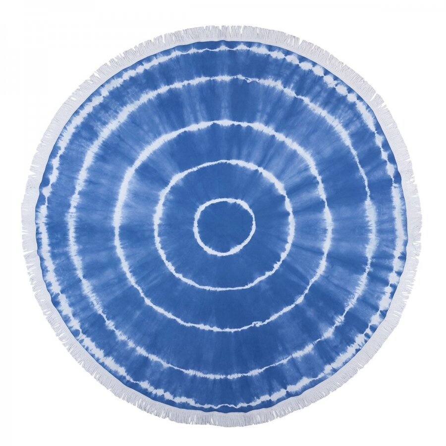 Полотенце Barine Pestemal - Swirl Roundie Blue