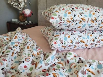 Дитяча постільна білизна фланель Комфорт Текстиль Пригоди/пудров., Turkish flannel