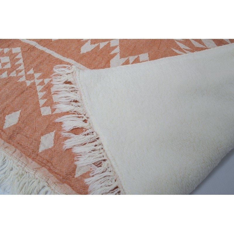 Плед микроплюш Barine - Kilim orange