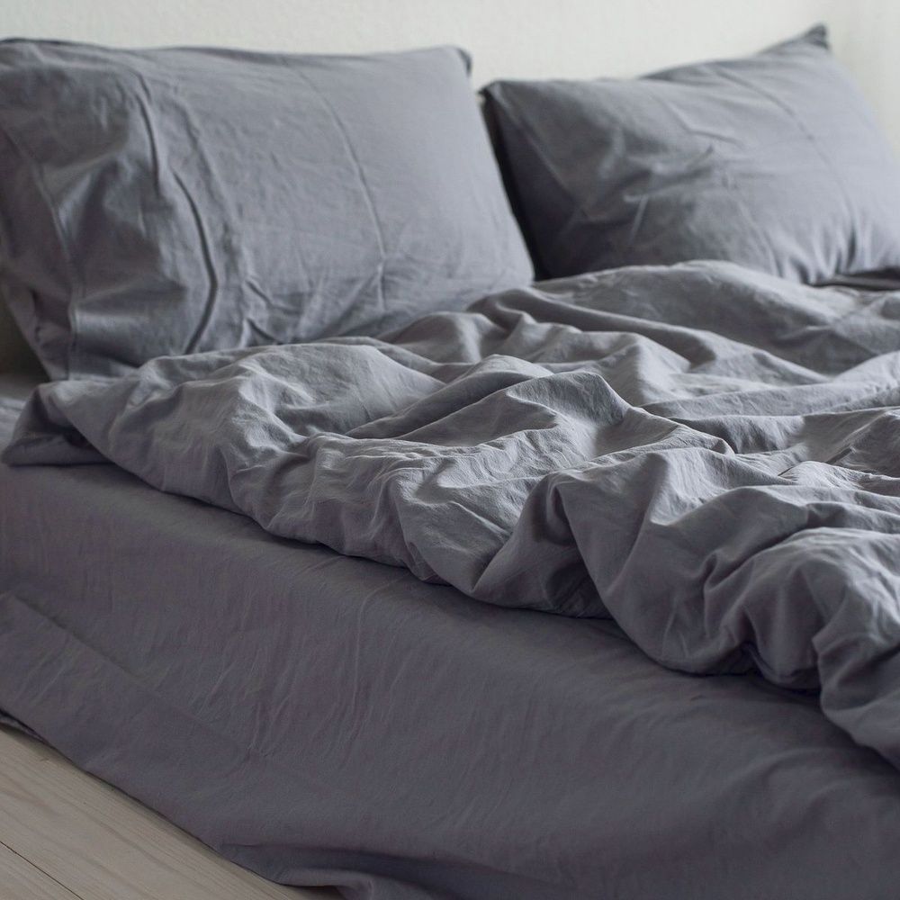 Наволочки варена бавовна LA MODNO STONEWASHED GRAY (2шт)