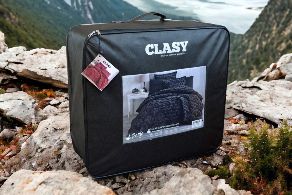 Комплект постельного белья с одеялом Clasy Wellsoft Perle Gri