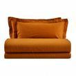 Итальянское постельное белье льон Biancoperla Hamilton Coccio, Горчичный, 50х70см (2шт), Полуторный, 155х215 см, 180х240 см