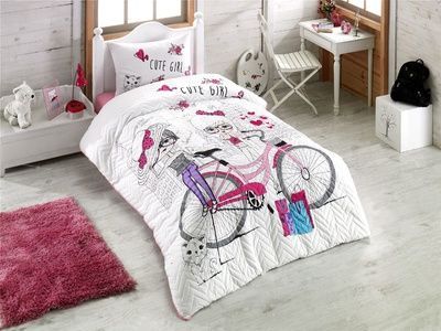 Комплект постільної білизни з покривалом Kristal Young Cute Girls