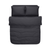 Постельное белье Lotus Home Premium - Сатин Страйп черный 1*1 евро