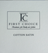 Постільна білизна сатин Люкс First Choice Broad Line White 7