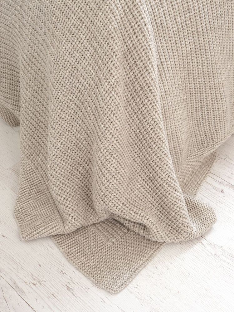 В'язаний плед - покривало Betires BRISTOL BEIGE