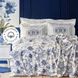 Набор постельное белье с покрывалом Karaca Home - Amar mavi синий pike jacquard 1