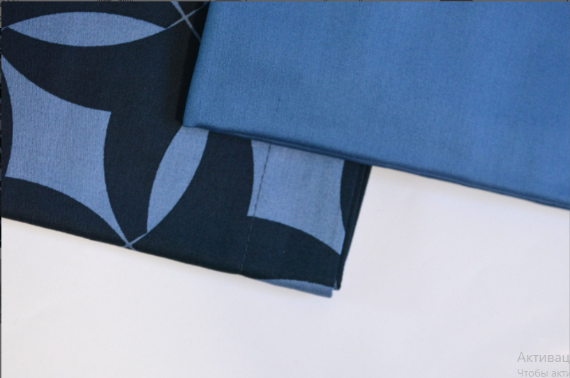 Комплект постільної білизни Issimo Cotton Satin 200х220 см Mondo Blue