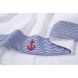 Махровое полотенце Barine - Anchor Stripy голубое 2