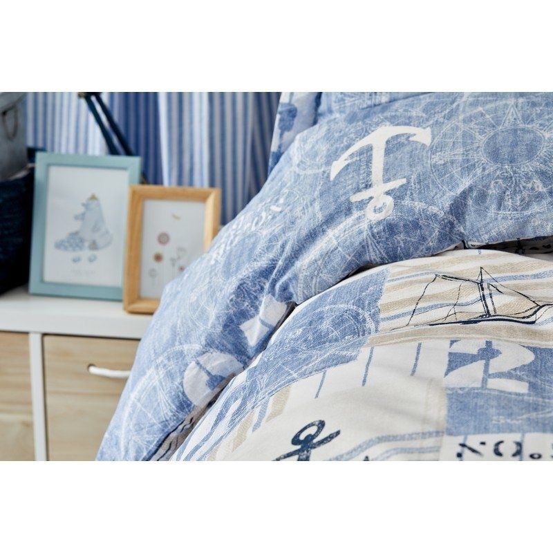 Постельное бельё подростковое Karaca Home - Sandes indigo