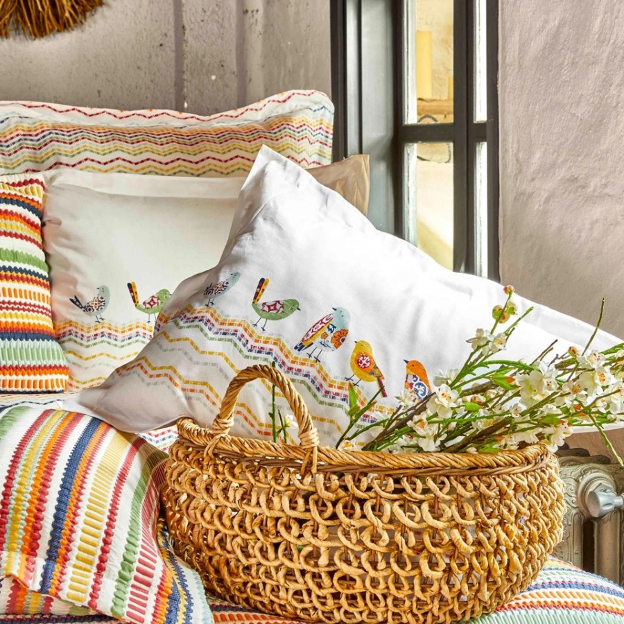 Набор постельное белье с покрывалом Karaca Home - Alegra Mood multi