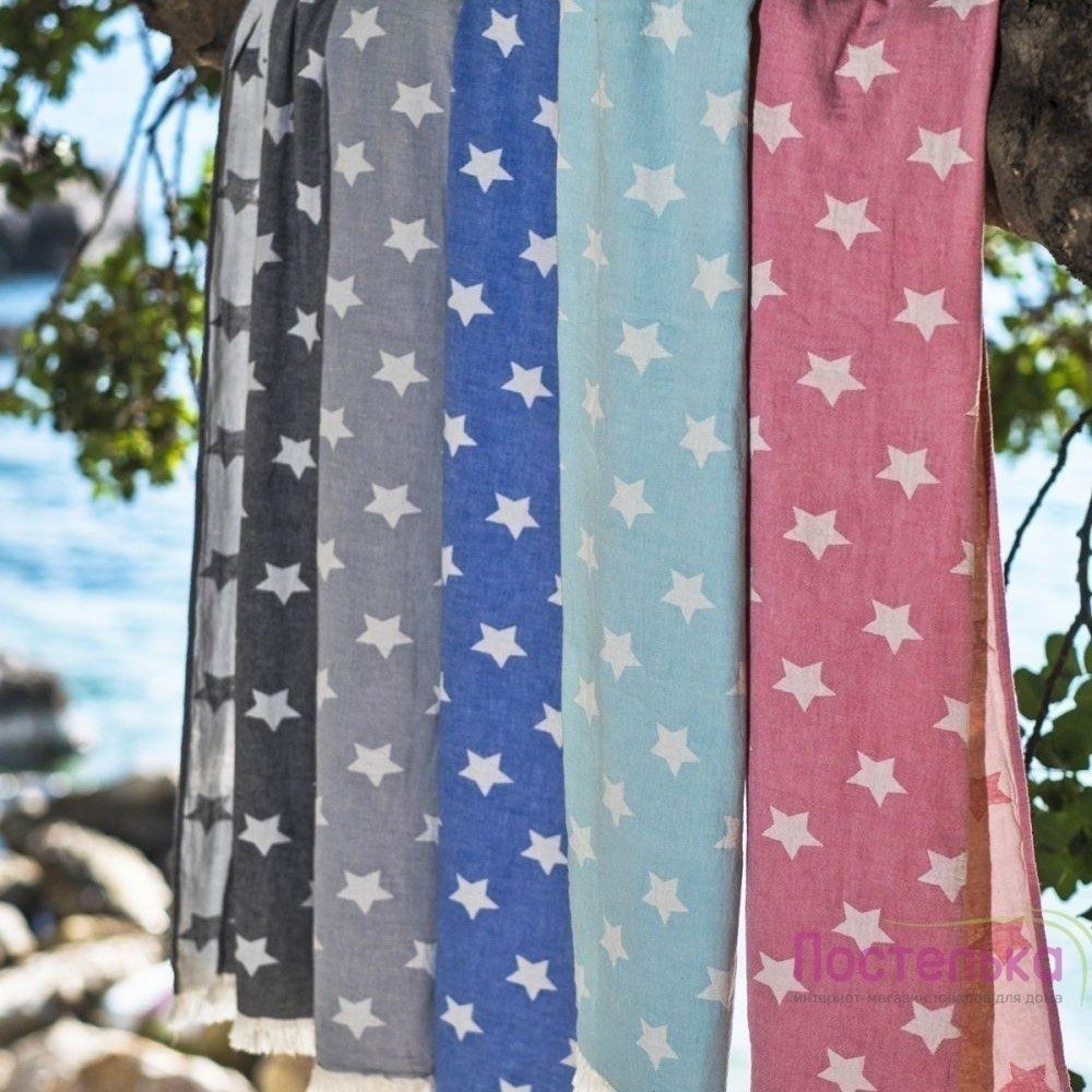 Полотенце Barine Pestemal Stars blue