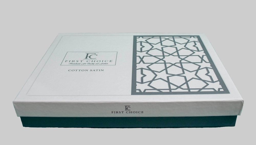 Постільна білизна First Choice Cotton Satin Albert Grey