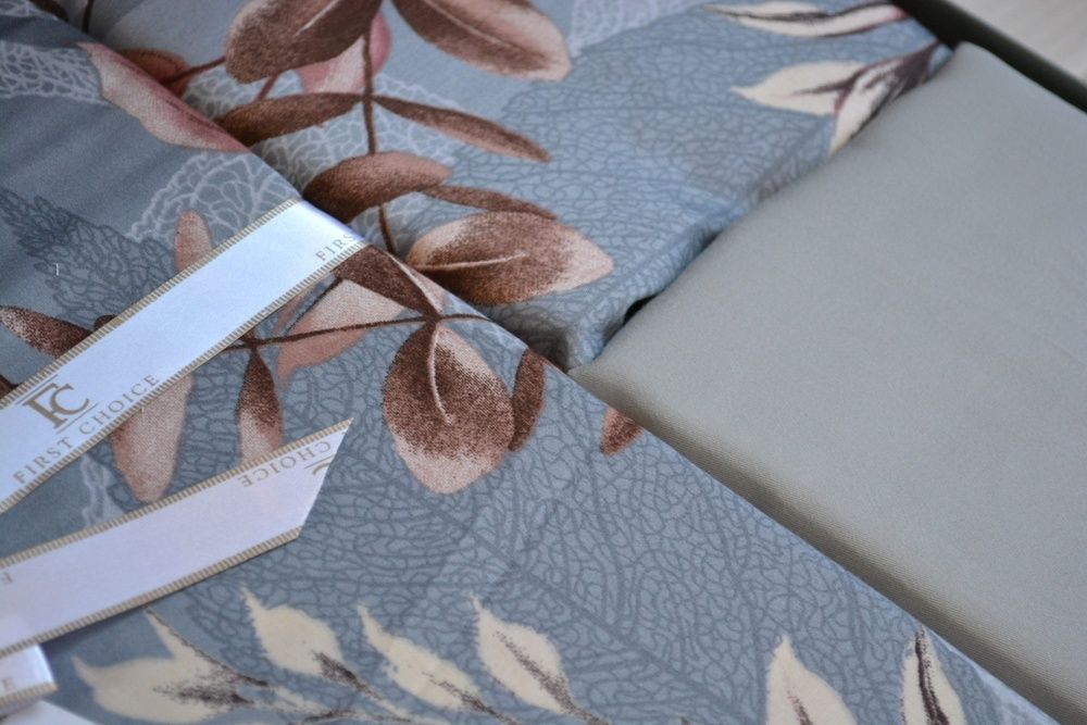 Постільна білизна First Choice Cotton Satin Albert Grey