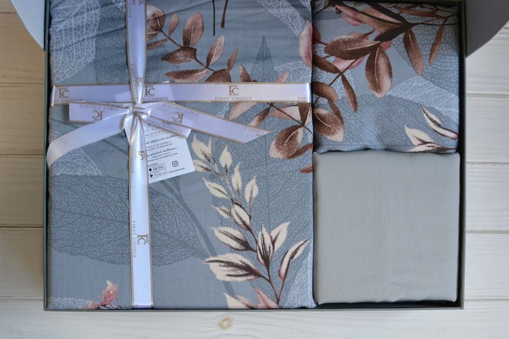 Постільна білизна First Choice Cotton Satin Albert Grey