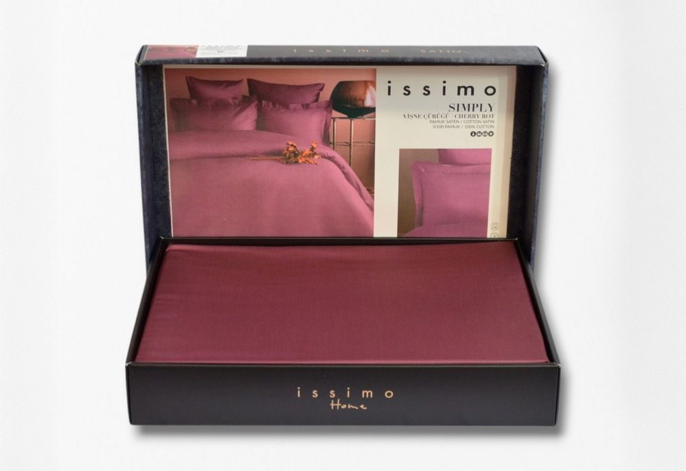 Постільна білизна сатин люкс Issimo Home Simply Satin Cherry Rot