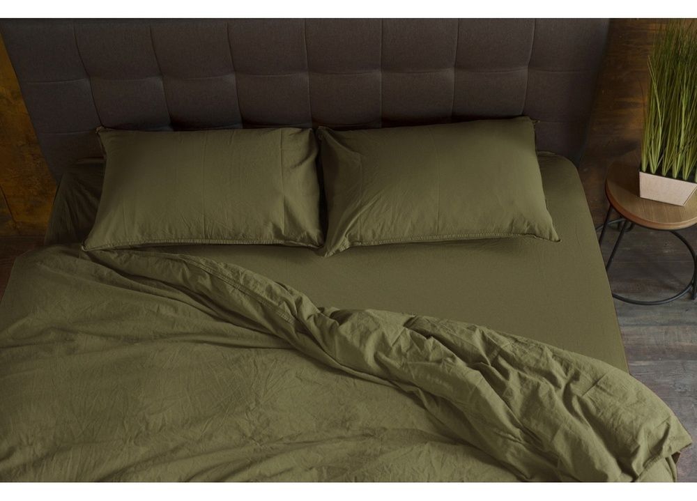 Постельное бельё SoundSleep Stonewash Adriatic Оливковый