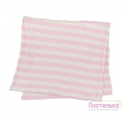 Плед-накидка Barine - Stripe Muslin pembe рожевий