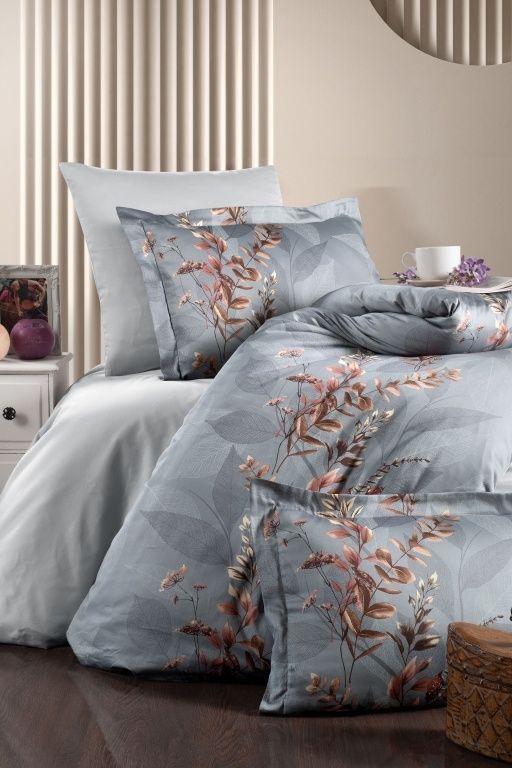 Постільна білизна First Choice Cotton Satin Albert Grey