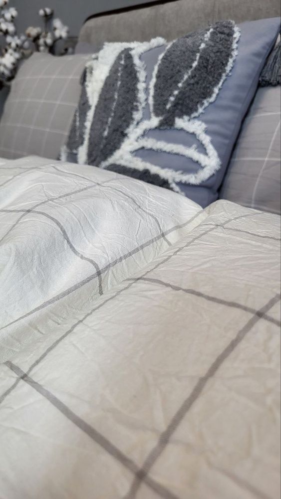 Постільна білизна варена бавовна Комфорт Текстиль Plaid, Washed Cotton