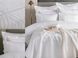 Набор постельное белье с покрывалом и пледом Apricitas home "BELMONT WHITE" 1
