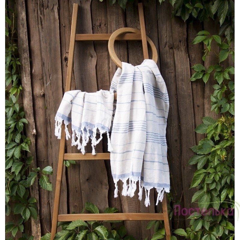 Рушник Barine Pestemal Lino Indigo