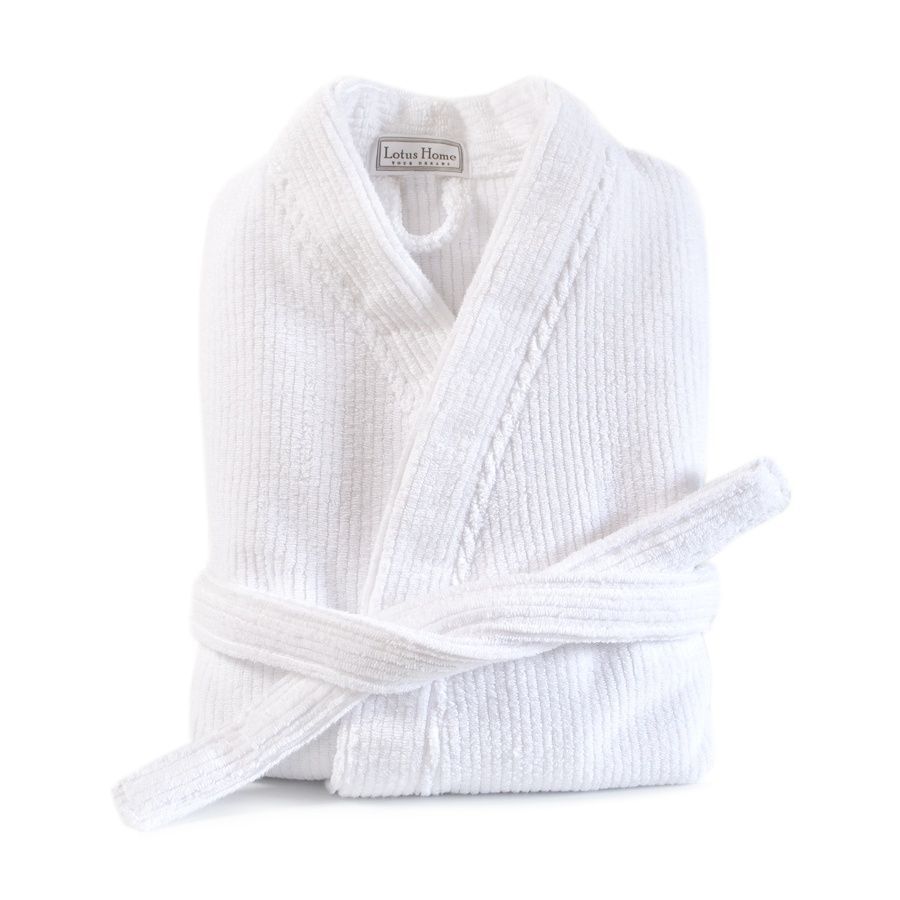 Халат-кимоно Lotus Home - Bold white махровый