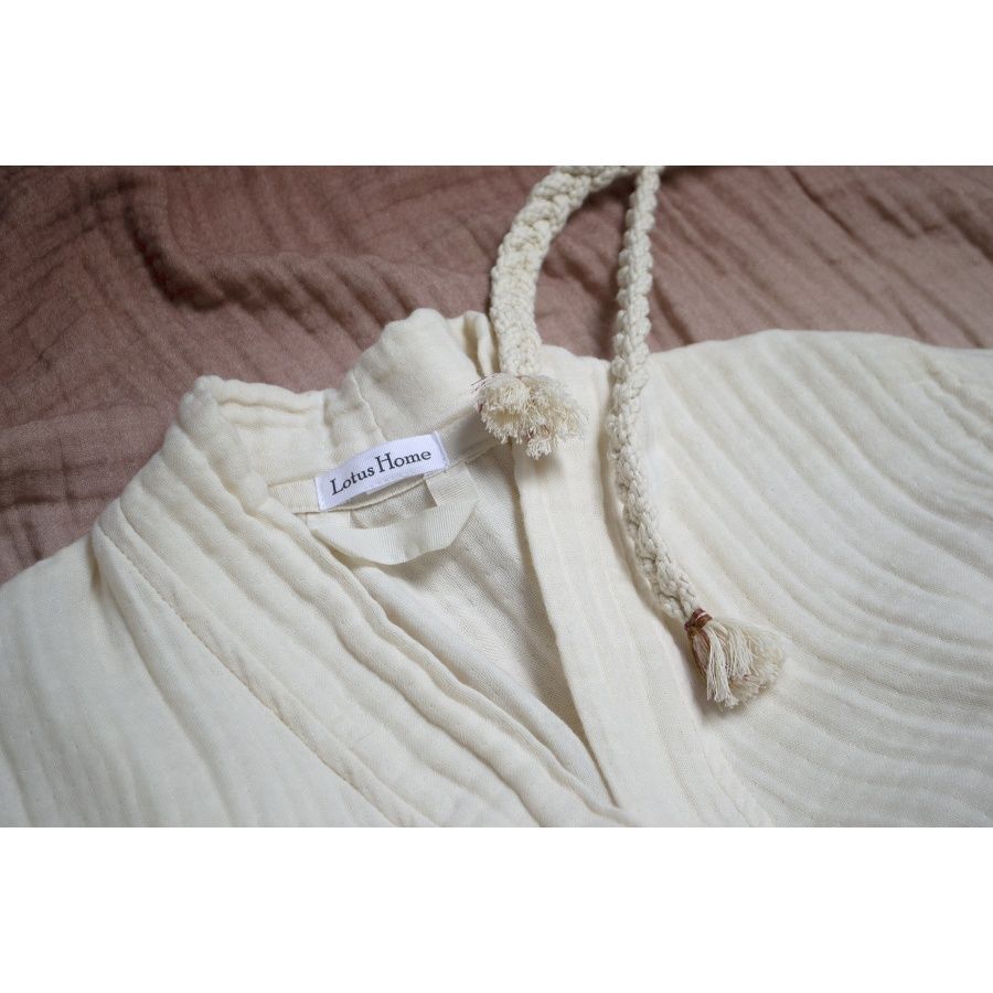 Мусліновий халат Lotus - Nitra muslin beige