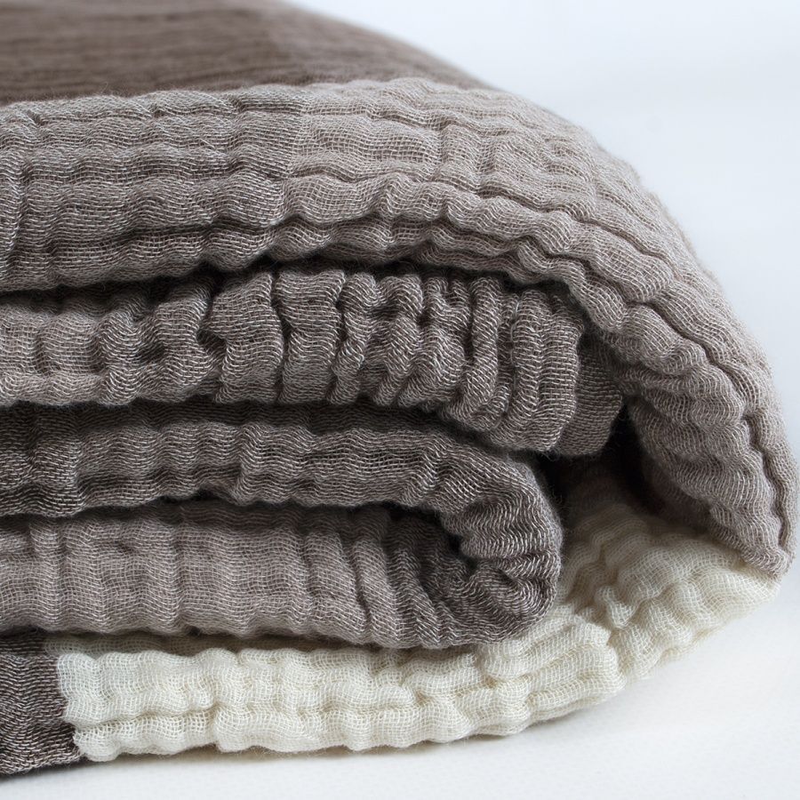 Покривало муслінове Lotus Home - Lucca muslin, Коричневий, Євро, 240х260 см, Без наволочок