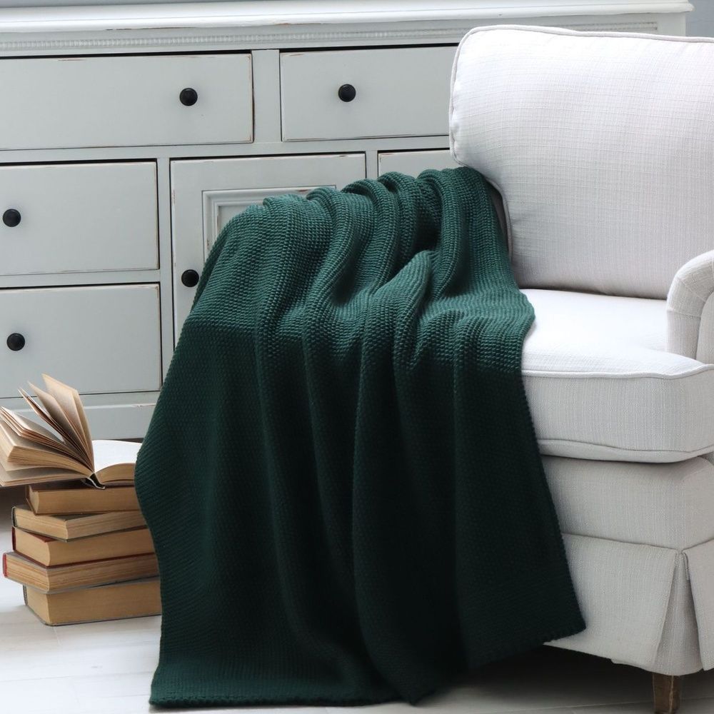 Вязаный плед LA MODNO Corn Emerald
